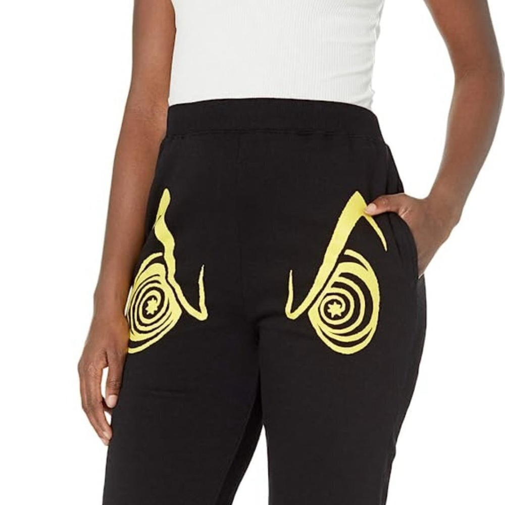 NWOT Disney Villains x Heidi Klum Cruella Swirl Eyes Jogging Pants S